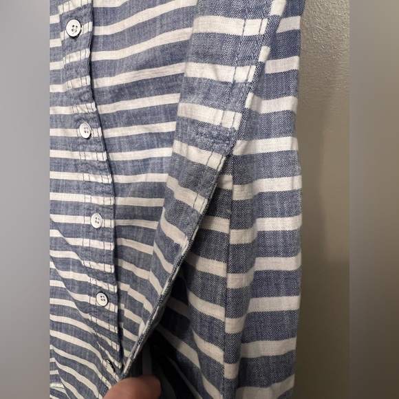 Duluth Trading Co. | Free Range Organic Chambray Tunic Top 3/4 Sleeve Size S - Picture 4 of 6